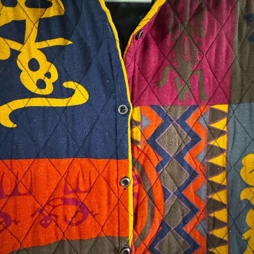 Patchwork Quilted Jacket - Multicolor - image 3